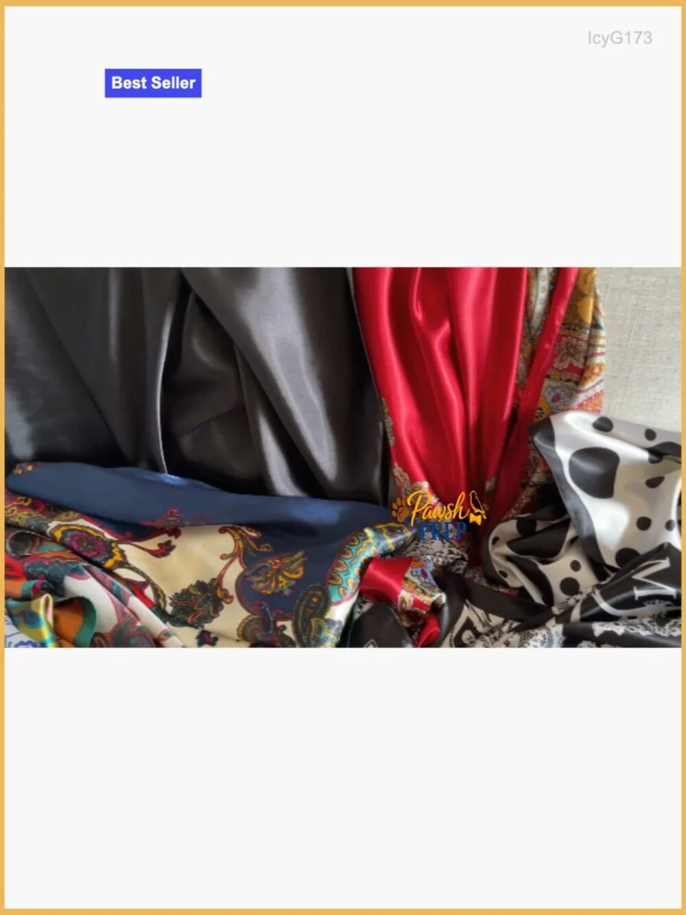 Large Square Satin Hair Scarf - Silk-Feel Head Wrap, Night Protection, Fashion